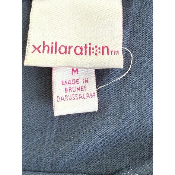 Vintage Xhilaration Women's Med Y2K Blue Glitter Babydoll Cami Soft Glam Sparkly - Picture 5 of 7